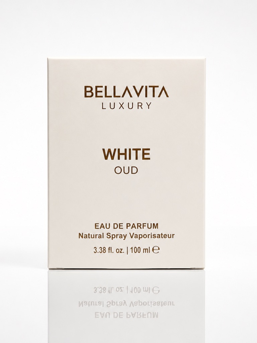 Bella Vita White Oud — Cream and Gold Packaging